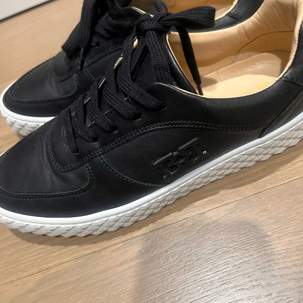 Black Leather bruno magli women’s Sneakers